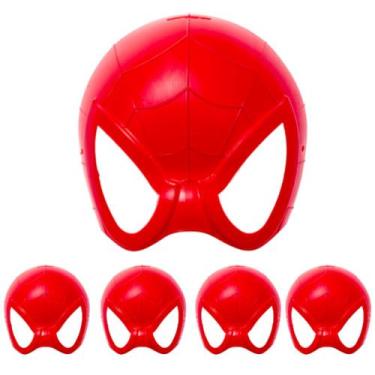 Imagem de Kit com 5 Mascaras do Aranha para Festa Infantil Fantasia - Master Toy