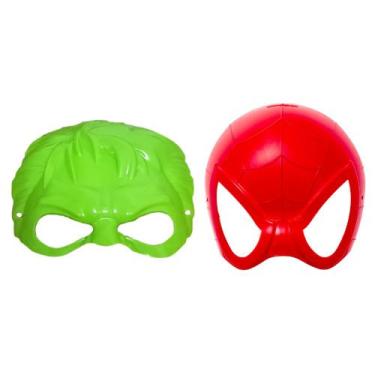 Imagem de Máscara Infantil e Adulto do Aranha e do Monstro Verde Hulk - Master T
