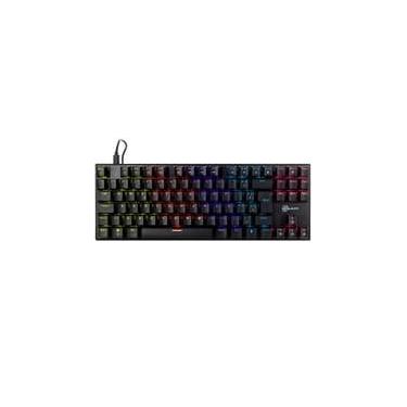 Imagem de Teclado Mecanico Gamer Kalkan Loki TKL, Rainbow, Switches YH Marrom, USB Tipo-C, ABNT2, Preto - KLK00014