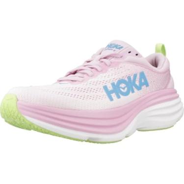 Imagem de HOKA ONE ONE Bondi 8 Tênis feminino, Crepúsculo rosa/parque aquático, 36