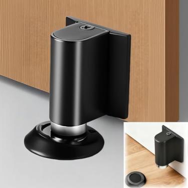 Imagem de Rolha de porta para parte inferior da porta, batente magnético invisível sem furadeira, 2026 novo suporte de porta resistente para manter as portas abertas, à prova de ferrugem para piso ou parede