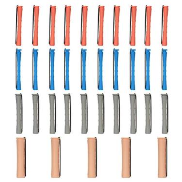 Imagem de 35Pcs Barras de Penteado Raízes Cabelo Rolo para Salão Cachos Arruela Borracha Grampo Ferramenta Estilo Cabeleireiro