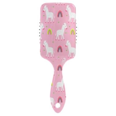 Imagem de Blueangle Linda escova de cabelo Zebras – escova de desembaraçar elimina nós e quebras, escova de cabelo de viagem para crianças, adultos e todos os tipos de cabelo (322)