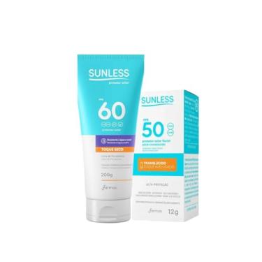 Imagem de kit Protetor Solar Facial Bastão Translúcido + Protetor Solar Corporal FPS 60 200g