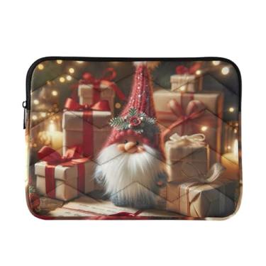 Imagem de Capa acolchoada para laptop Gnomo com letras de Natal à prova de choque capa protetora para notebook capas para laptop 14 polegadas