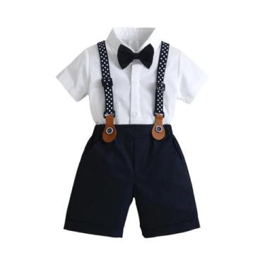 Imagem de Conjunto De Roupa De Natal Para Menino Com Camisa De Manga Longa E Cal