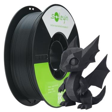Imagem de Creality Filamento Soleyin Ultra PLA 1,75 mm para Impressora 3D, Velocidade de 300 mm/s, Resfriamento e Modelagem Rápidos, Bobina de 1kg (2,2lb), para Creality Ender K1, K1C Series (Preto)
