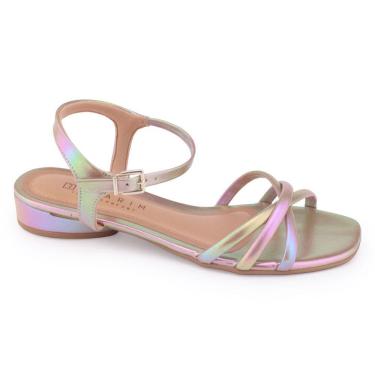 Imagem de Sandália Feminina Ramarim 23-23254 salt baixo metal furtacor
