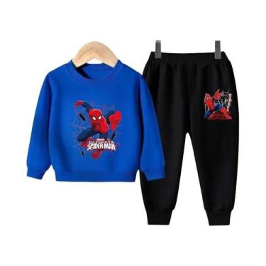 Imagem de Conjunto De Moletom E Calça Com Capuz Do Homem-Aranha Da Disney Para M