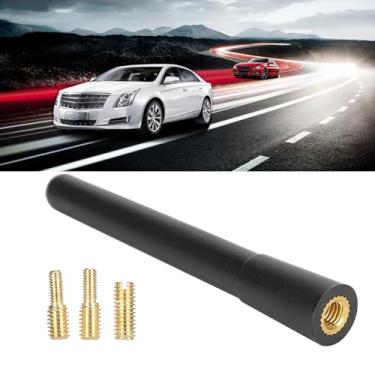 Imagem de SPYMINNPOO Antena Curta de Carro, Antena de Sinal Elegante para a Maioria Dos Carros, de Rádio AM/FM Com 3 Parafusos, de Rádio Automática Preta Durável para Melhoria de Sinal
