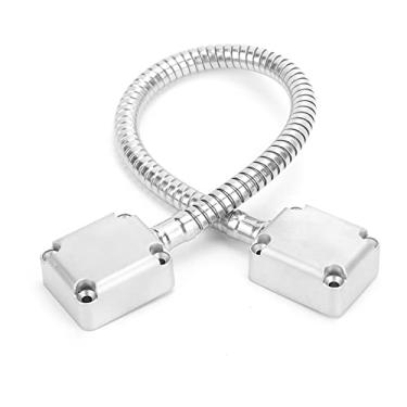 Imagem de Generic Protetor de Laço de Porta Tampa de Cabo de Aço Inoxidável de para Controle de Acesso de Montagem Exposta, Proteção de Fio de 8 Mm/0,3 pol. de Diâmetro para Melhoria Casa