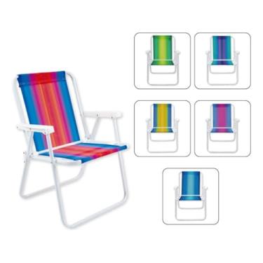 Imagem de Kit até 4 Cadeiras de Praia Dobráveis Reforçadas Portáteis(2)