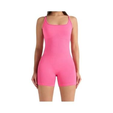 Imagem de Body Esportivo Feminino Sem Costura Com Costas Cruzadas, Secagem Rápid