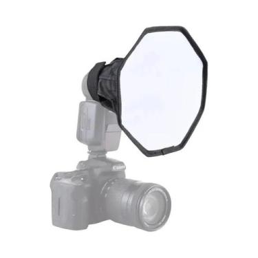 Imagem de Mini Softbox Difusor De Flash Para Estúdio Fotográfico De 20cm E 8 Pol
