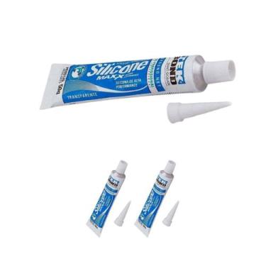 Imagem de Kit 3 Adesivo Silicone Maxx Acético P Aquário 50g Tekbond - Tek Bond