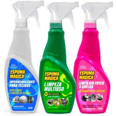 Imagem de Espuma Mágica Impermeabilizante + Limpa Air Fryer + Limpador - Proauto