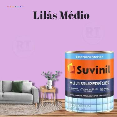 Imagem de Tinta Epóxi Suvinil Multissuperfícies Antimofo Base Água Cor Roxo Lavá