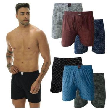 Imagem de Kit 3 Cueca Samba Canção Estampada Short Kit Cuecas Liganete - Mi Amor