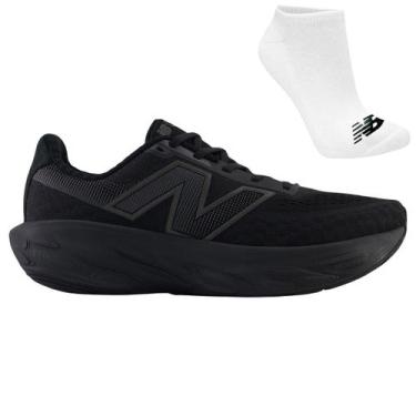 Imagem de Kit Tênis New Balance Fresh Foam X 1080 V14 e Meia, 39, Preto, Masculi