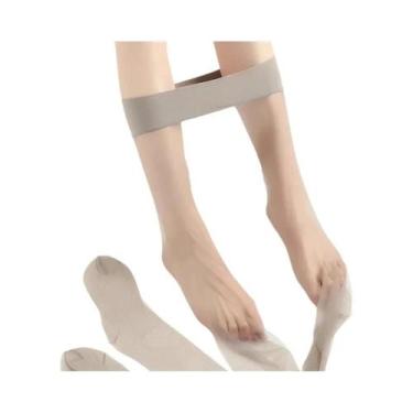 Imagem de Meia-Calça Ultra Fina Sem Costura Para Mulheres, Nylon Transparente At
