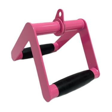 Imagem de menolana Barra de remada com acessório para máquina de musculação, ideal para exercícios de costas e ombros na academia.