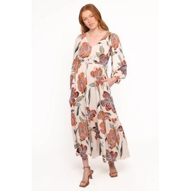 Imagem de Petal & Pup Vestido feminino Cerwin-midi-floral outono, Outono floral, M