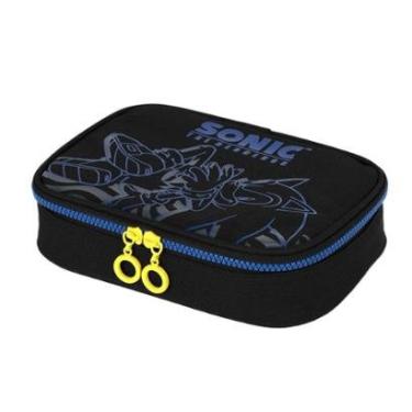 Imagem de Estojo Escolar Infantil Menino Box Sonic Box 100 Pens Luxcel-Masculino