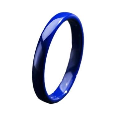 Imagem de Aliança De Casamento Hipoalergênica De Cerâmica 3mm De Largura Anel Mi