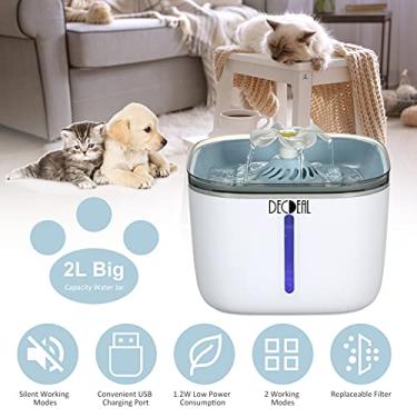 Imagem de CUOFYUNL Filtro para fonte de água automática para gatos, bebedouro elétrico para animais de estimação, dispensador, acessórios, 1 peça (tipo 1)