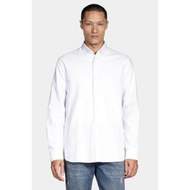 Imagem de Camisa Aramis Manga Longa Slim Oxford Planalto Branco Osso-Masculino