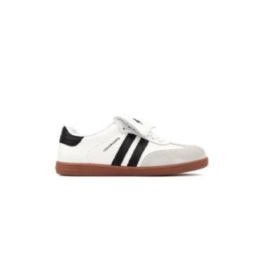 Imagem de Tênis Feminino Cravo E Canela Couro Branco-Feminino