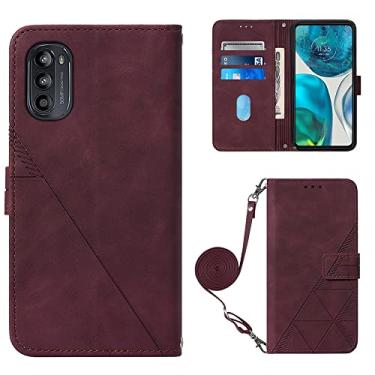 Imagem de For Motorola Moto G52 Crossbody 3D Embossed Flip Leather Phone Case
