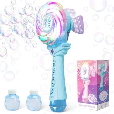 Imagem de Bubble Wand Britik Windmill Light Up, recarregável automaticamente