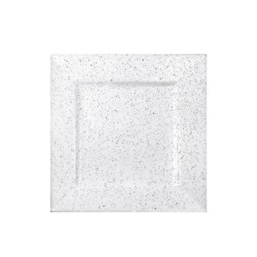Imagem de Prato-De-Plastico-Descartavel-Glitter-Prata-6und-17x17cm - CROMUS