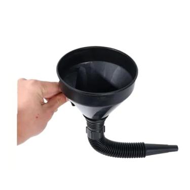 Imagem de Funil telescópico de reabastecimento de motor de carro com tubo de extensão de filtro Funil universal de óleo de caminhão de motocicleta Funil de combustível (1 peça)
