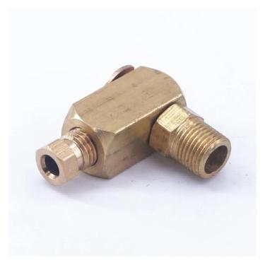 Imagem de Rosca macho BSPP de 1/20.3 cm x tubo OD de 4 mm conector de latão ajustável adaptador de máquina-ferramenta encaixe de tubulação