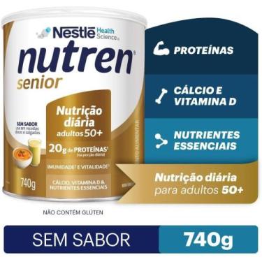 Imagem de Nutren Senior - Suplemento Alimentar em pó, 740g, Sem Sabor