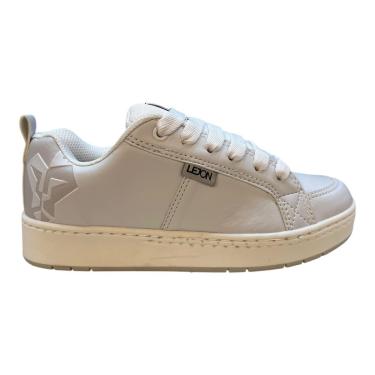 Imagem de Tenis Masculino Lejon Casual Conforto Skatista Retrô 0006 Branco-Feminino