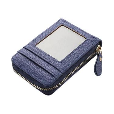 Imagem de Carteira Curta Feminina Em Cor Sólida Com Padrão De Lichia, Porta Moed