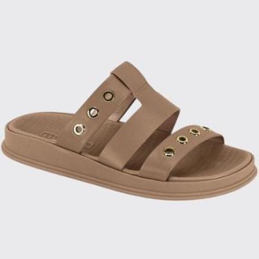 Imagem de Sandália Slide Feminina Flatform Tiras Cruzadas Moleca 5556.103.9569-Feminino