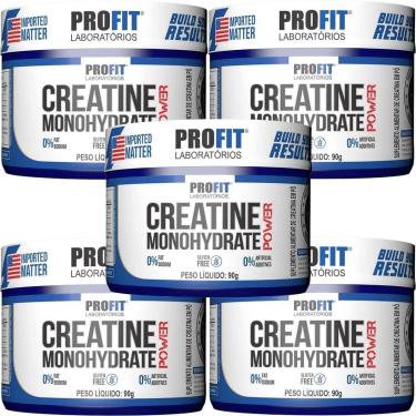 Imagem de Kit 5X Creatine Monohydrate Power - 90g Sem Sabor - Profit-Masculino