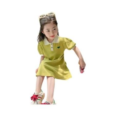 Imagem de Vestido Casual Listrado De Morango Para Meninas De 1 a 10 Anos Estilo 