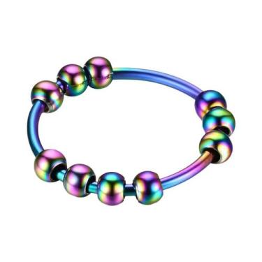 Imagem de Anéis De Aço Inoxidável Para Alívio Da Ansiedade Para Mulheres E Homen