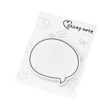 Imagem de Blocos De Notas Adesivas Minimalistas Com Bolhas De Fala Fofas, 30 Fol