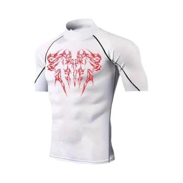 Imagem de Camiseta Masculina De Secagem Rápida Com Estampa Gótica, Respirável, E