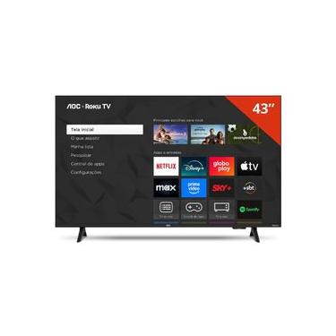 Imagem de Smart TV 43” AOC 43S5155/78G Full HD LED Wi-Fi Roku TV Dolby Audio