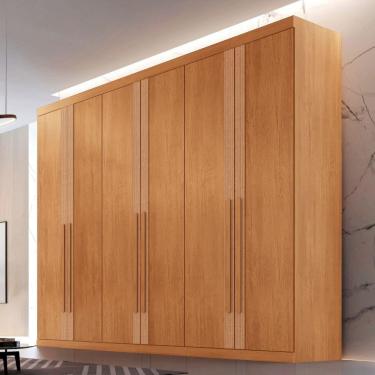 Imagem de Guarda Roupa Casal San Miguel 6 Portas 6 Gavetas Rufato Naturalle