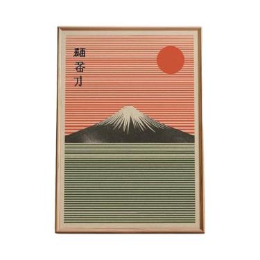 Imagem de Pôster De Arte Em Tela Estilo Asiático Com Tigre Japonês, Peixe Koi, S