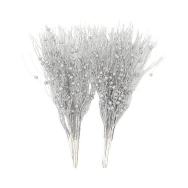 Imagem de Buquê De Frutas Artificiais Com Glitter Para Decoração De Árvore De Na