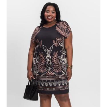 Imagem de Vestido Curto Plus Size Secret Glam Preto, Plus G2, Preto